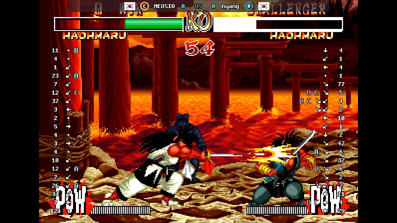 Samurai Shodown II - 🇰🇷 NEOSIO(C) vs 🇰🇷 nyang(B) | Fightcade (2026-03-17 14:41 UTC)