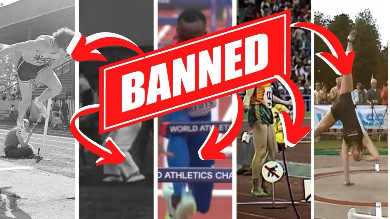 BANNED TECHNIQUES - Track & Field (Compilation)