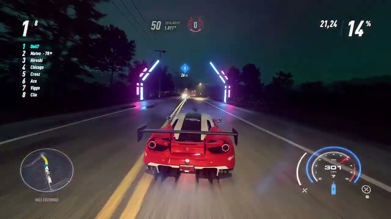 Need for Speed™ Heat Ferrari 488 GTB Free Roam + Race