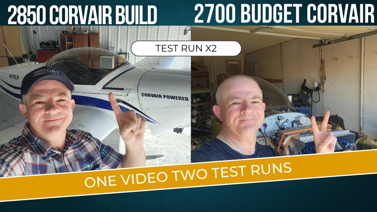 First Starts on both my Corvair Flight Engines