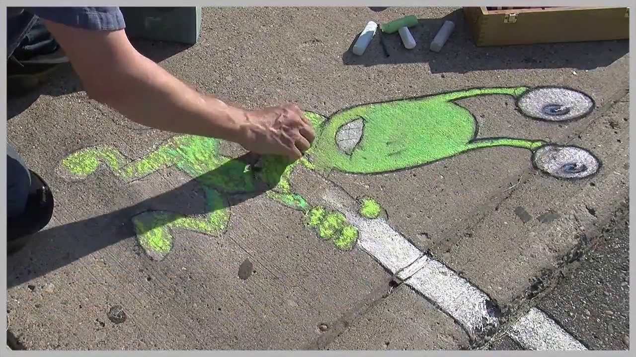 The Chalk Art of David Zinn at the Ann Arbor Summer Festival #3