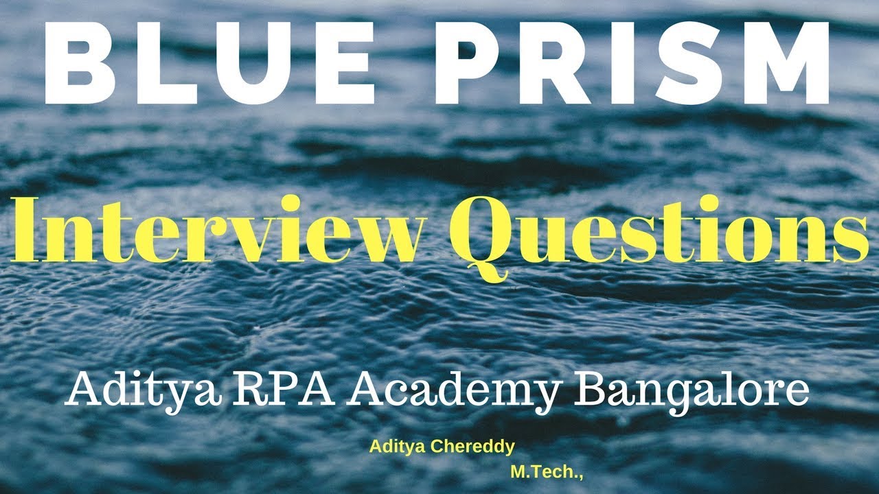 BluePrism Interview Questions Environment Variables BPIQ4009- Aditya RPA Academy Bangalore