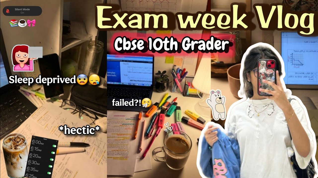 Exam Week 😰📚 | Class 10 Study Vlog *Hectic* & *Realistic*