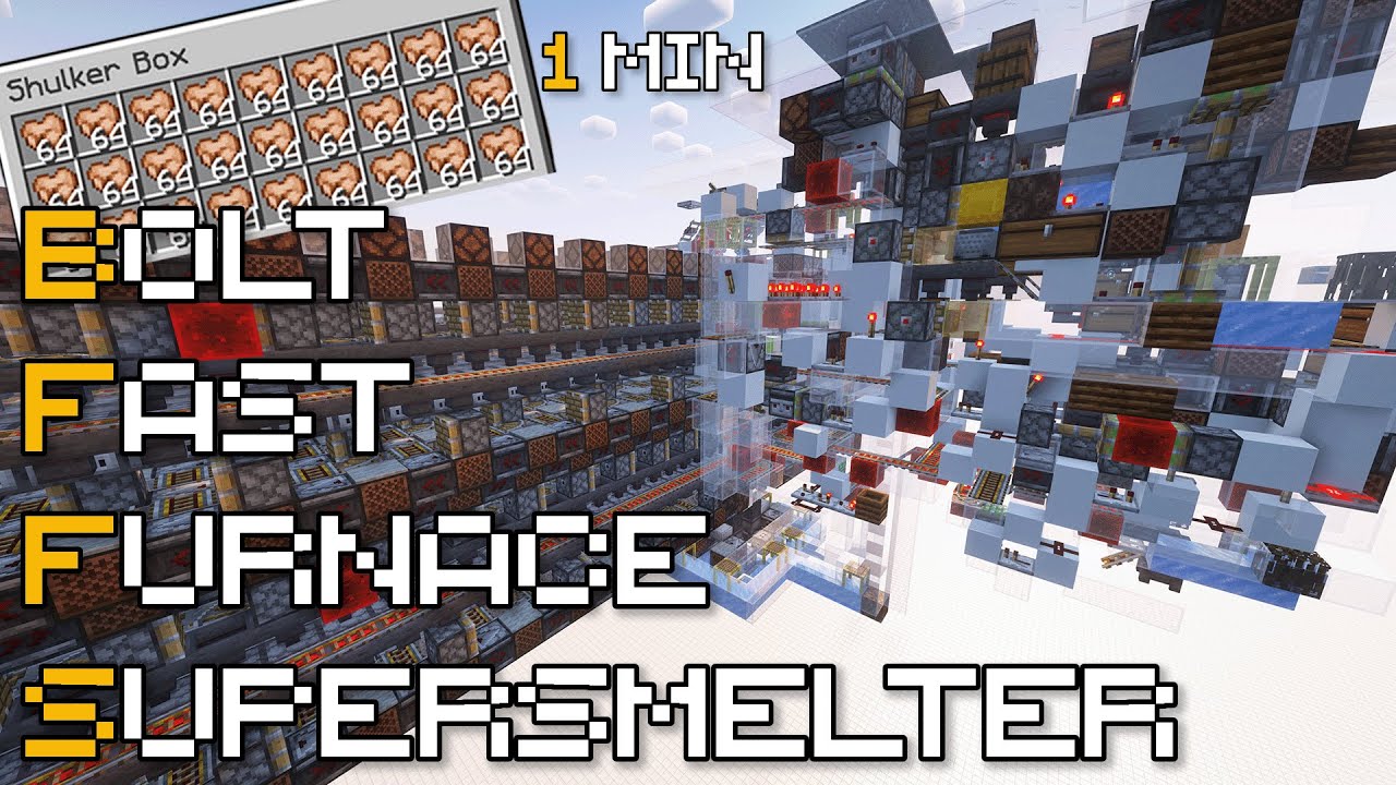 Redstone Showcase : My future super smelter - The BFFS !