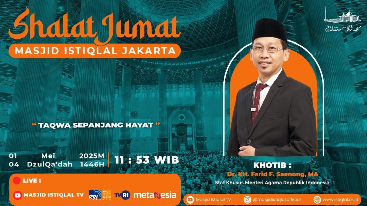 Sholat Jum'at Masjid Istiqlal | 2.5.2025