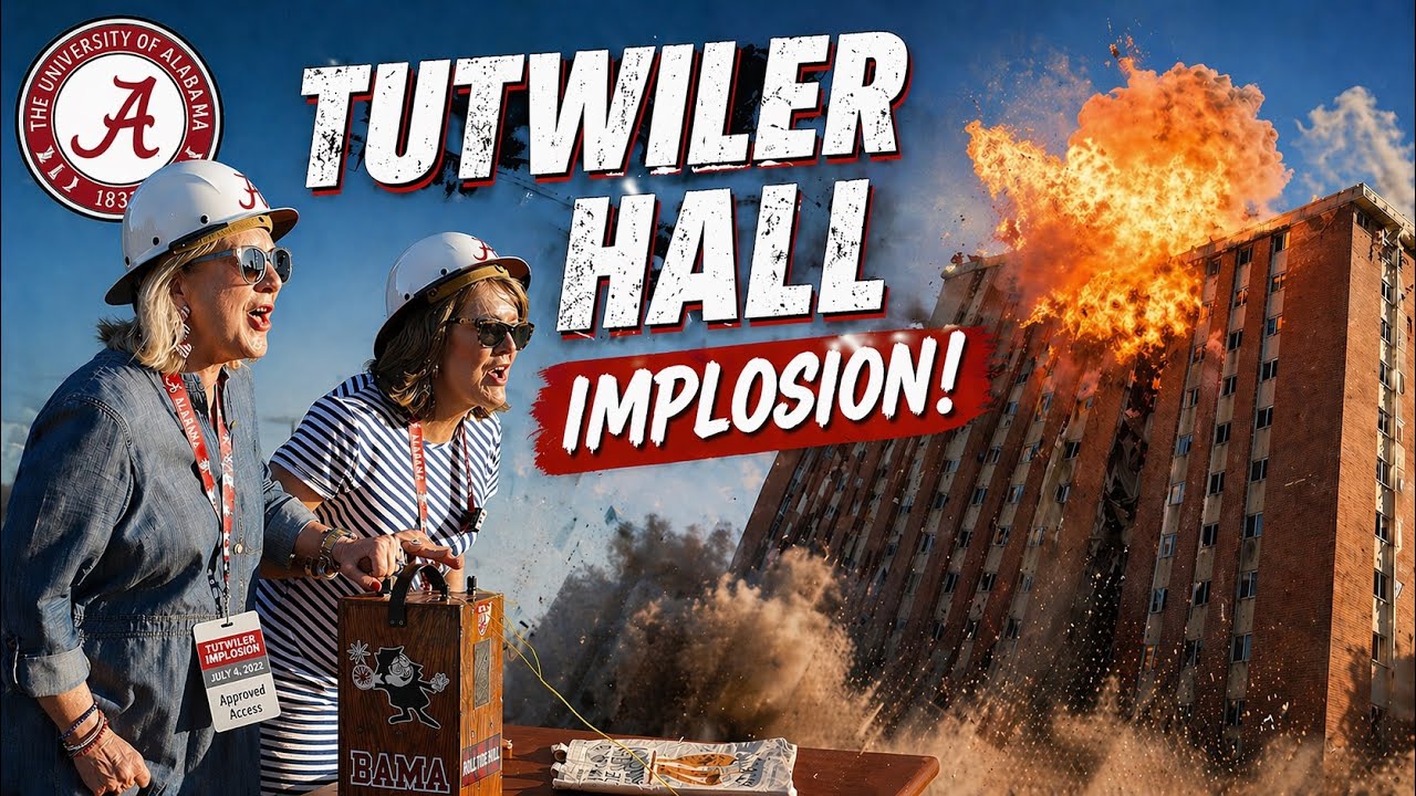 Tutwiler Hall Implosion - University of Alabama - July 4th, 2022 - DH Griffin Wrecking