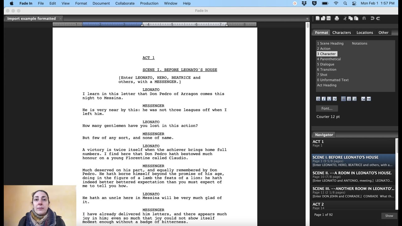 [ScriptCoord] How to Use Lock Page Numbers and Revision Mode in Fade In