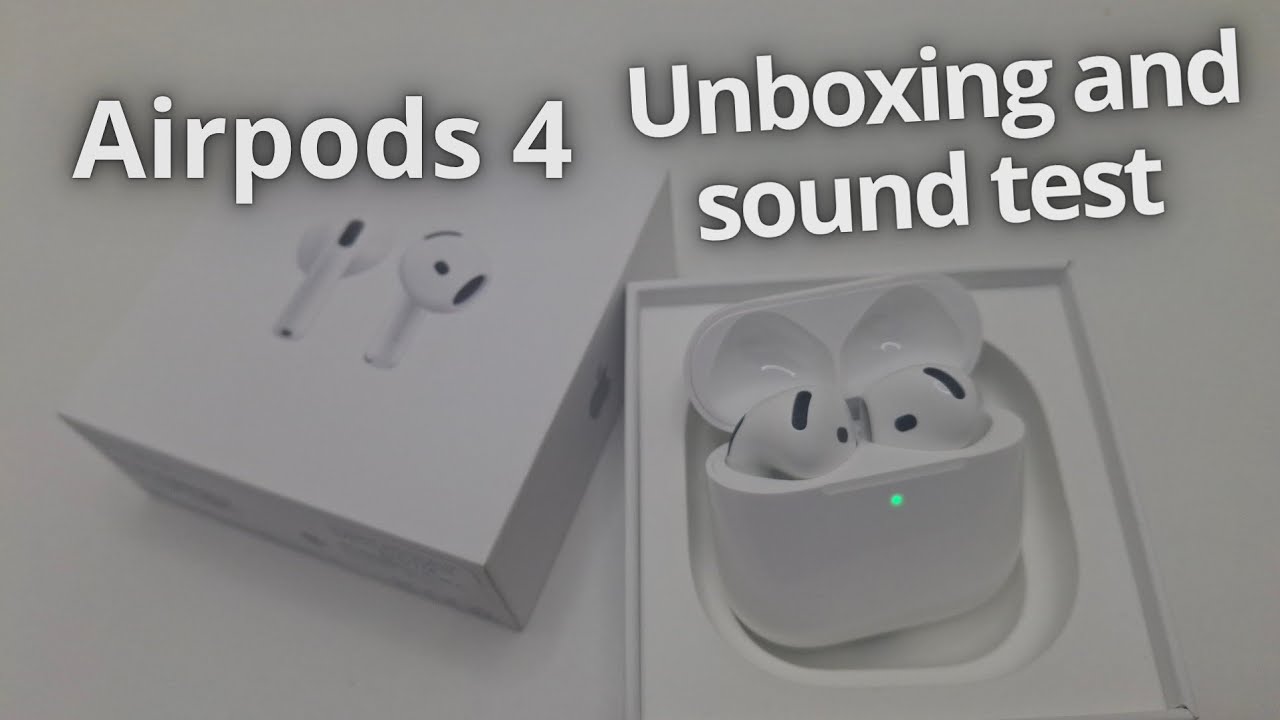 Apple Airpods 4 Unboxing and Sound test