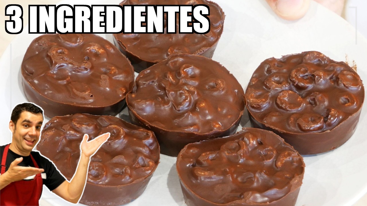 Solo 3 INGREDIENTES: Los DULCES de CHOCOLATE más FÁCILES y DELICIOSOS (sin horno)