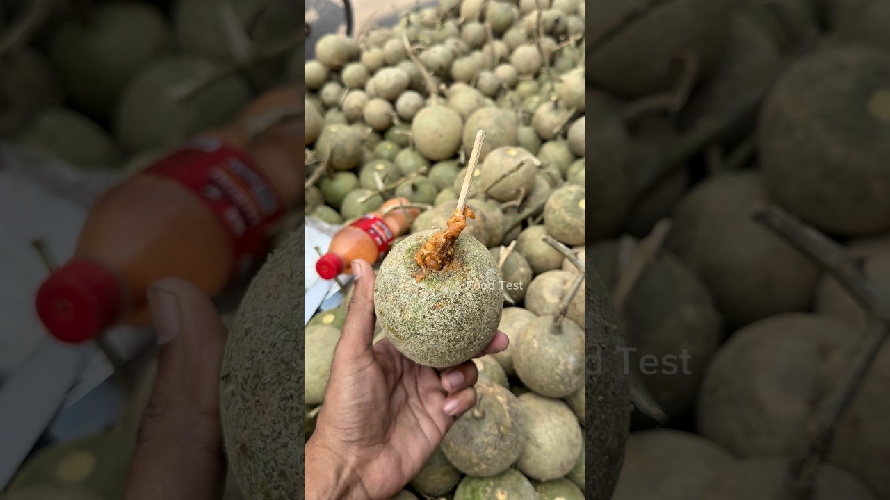 Small Boy Amazing Wood Apple ( Kod Bel ) Mixing Skills #shorts