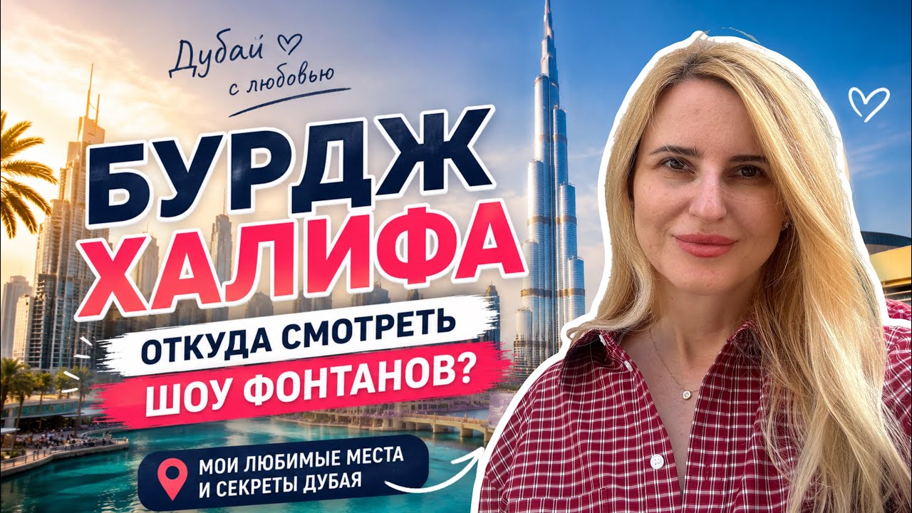 Бурдж Халифа, Откуда смотреть Шоу фонтанов ?! Дубай Опера!