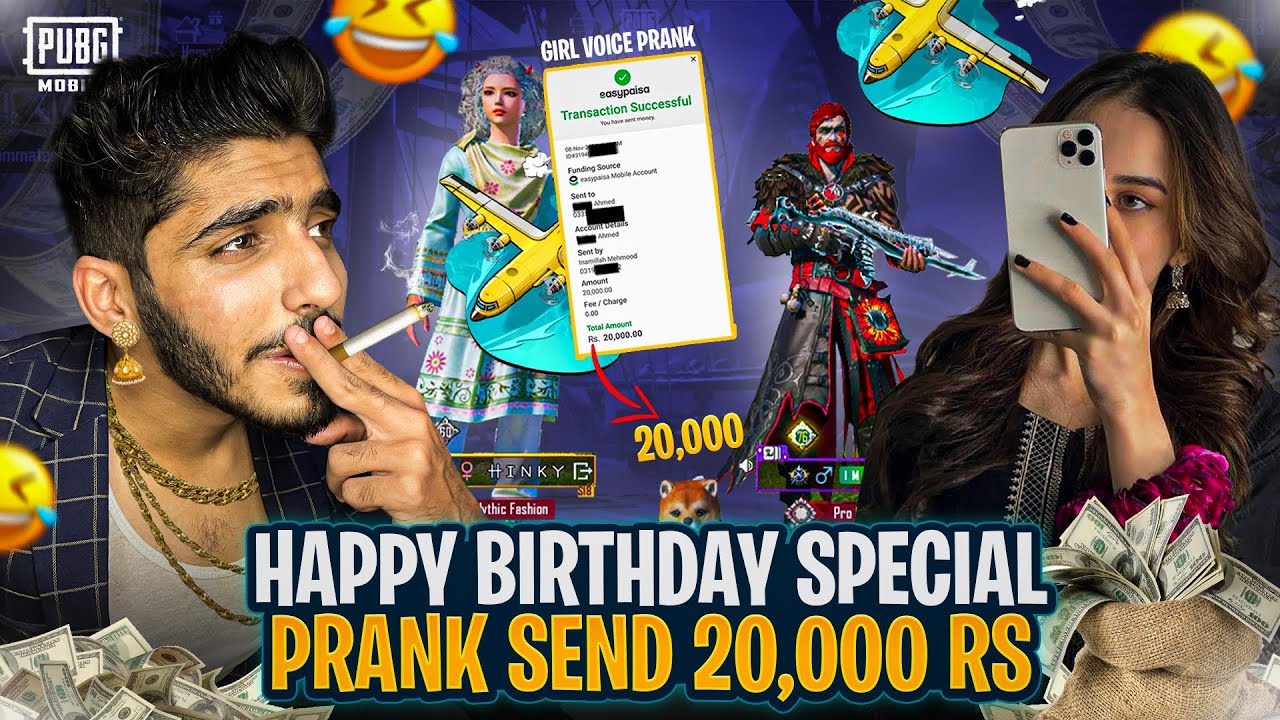 Pranking with a Girl Voice Asking for a Birthday Gift and Surprising with 20,000 Rupees