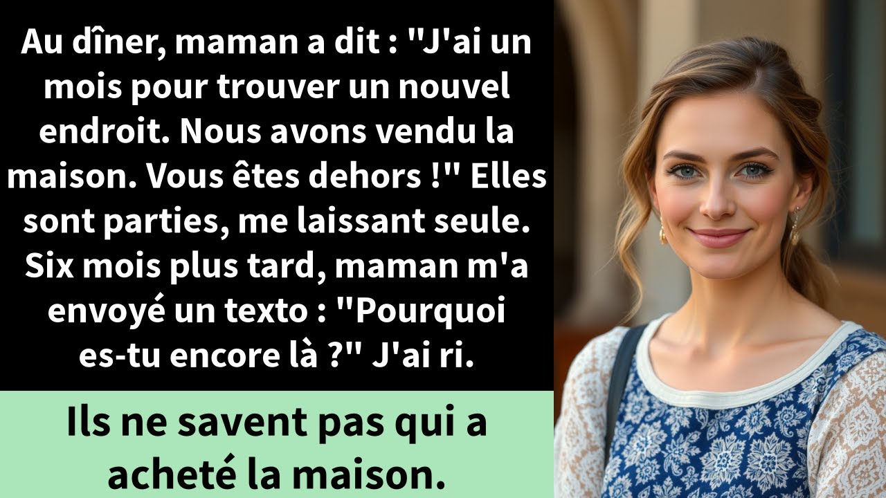 Au dîner, maman a dit : 