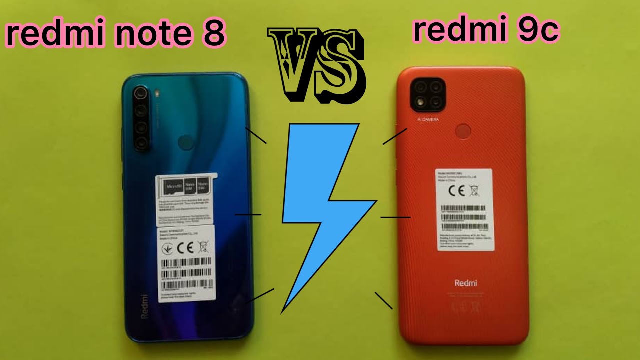 redmi note 8 vs redmi 9c comparison | speed test