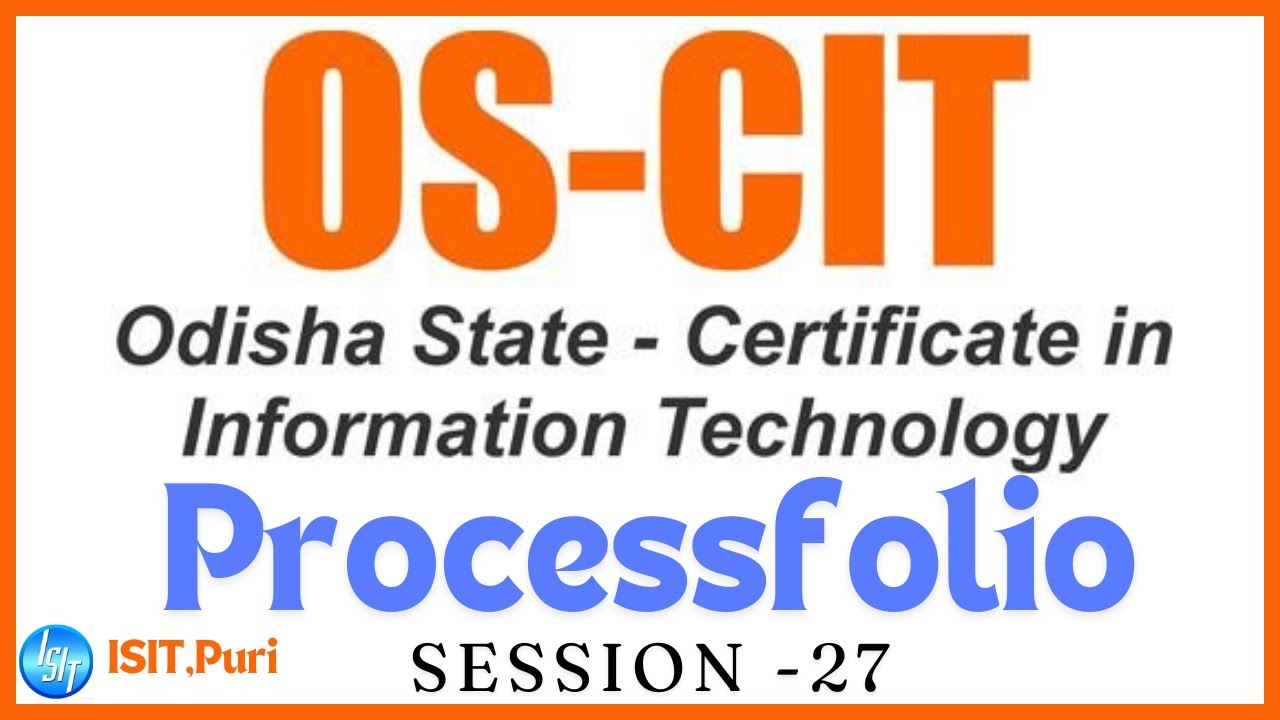 Session 27| Process Folio|2024 New Syllabus| OS-CIT
