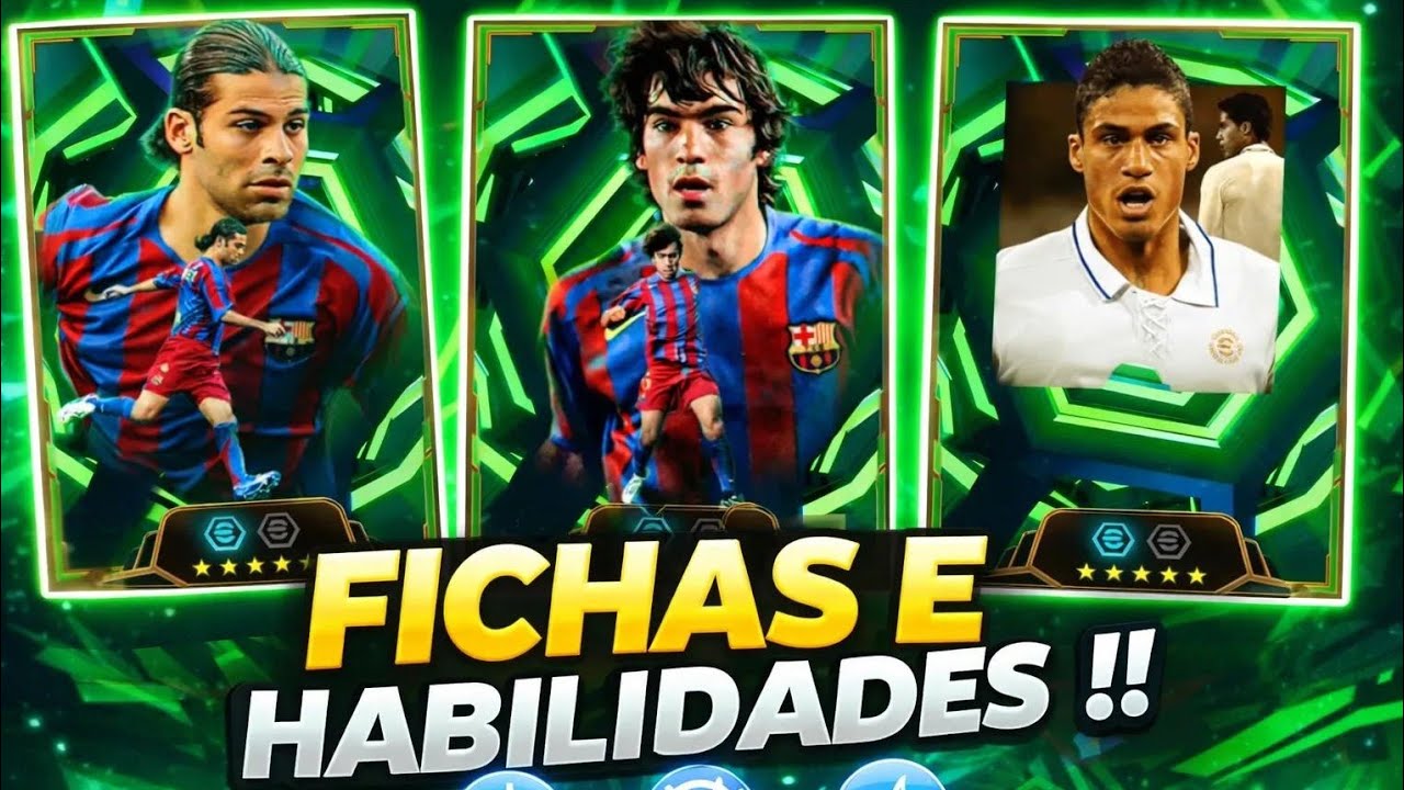 AS MELHORES FICHAS PARA VARANE, RAFAEL MARQUES E GIOVANE !! EFOOTBALL 