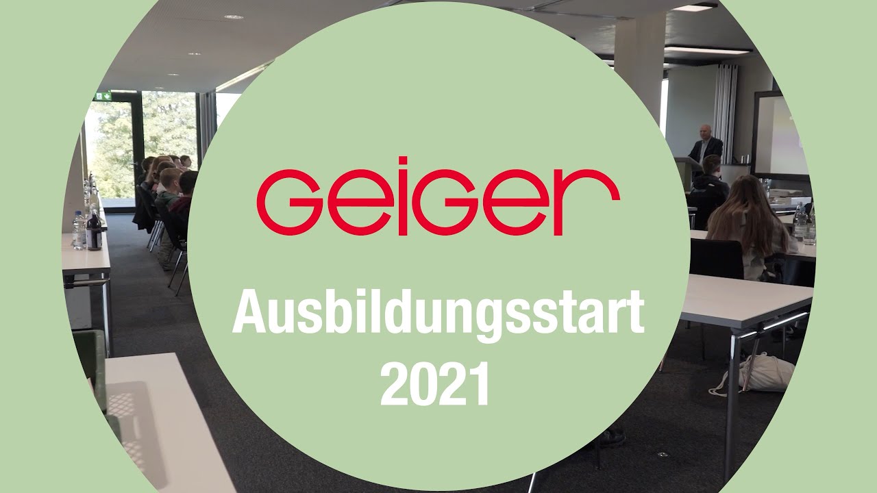 Ausbildungsstart bei Geiger 2021