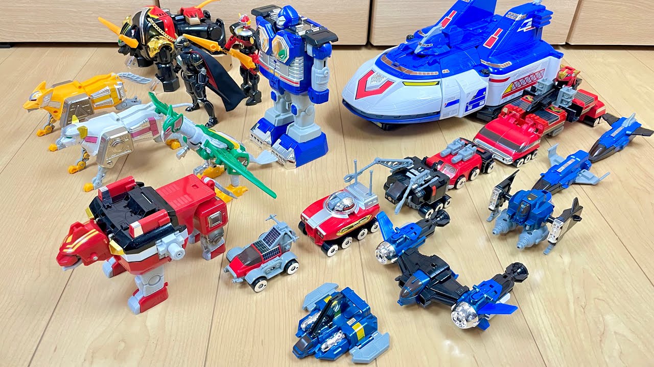 【Power Rangers Lost Galaxy All megazord】星獣戦隊ギンガマンの全DXロボで遊んでみた
