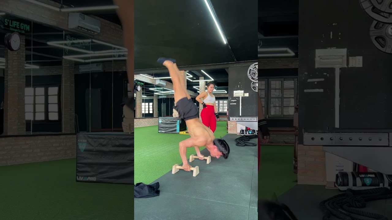 PHẢN ỨNG CỦA EM G&Aacute;I GYMER KHI THẤY D&Acirc;N CALISTHENICS #shorts