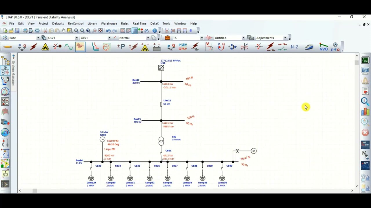Load Shedding Scheme using ETAP II Under Frequency Load Shedding