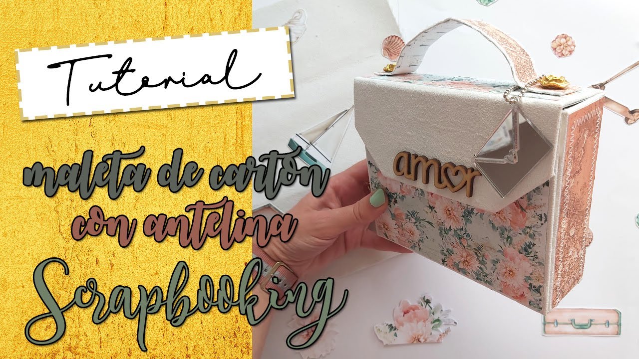 MALETA DE CARTÓN CON ANTELINA !!! | cartonaje | scrapbooking