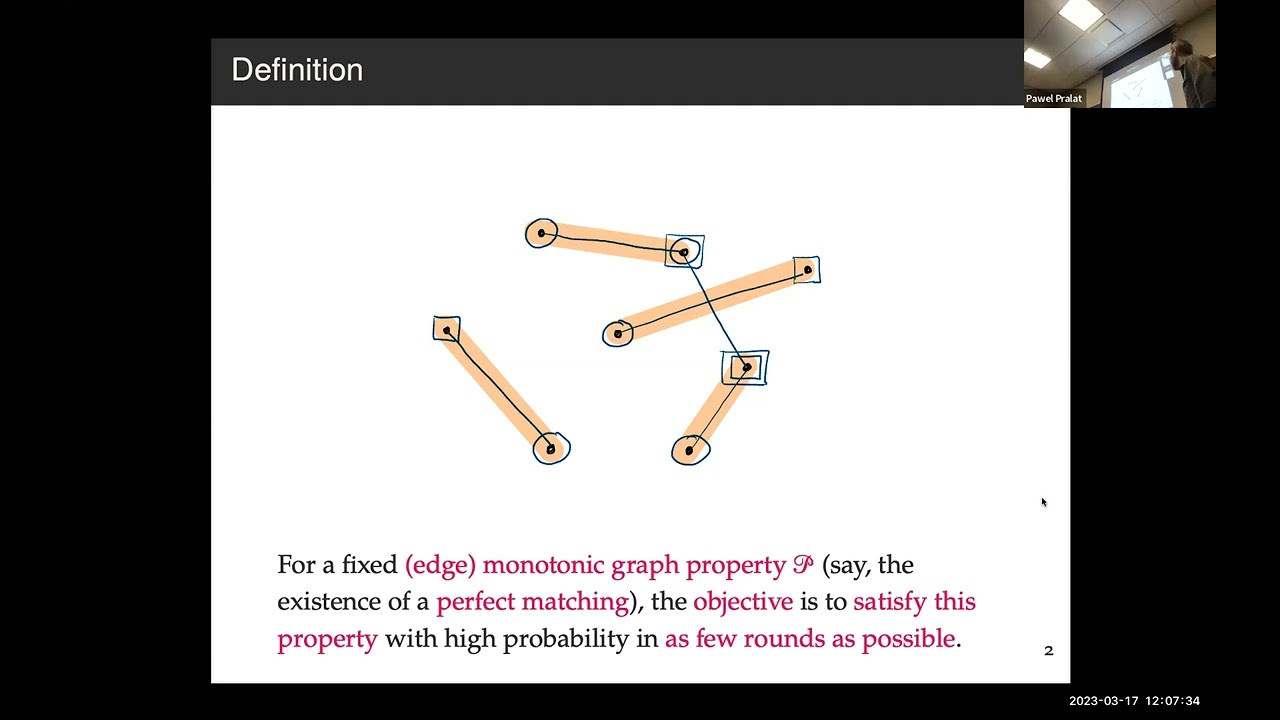 Mar 17, 2023: Pawel Pralat (Semi-random process)