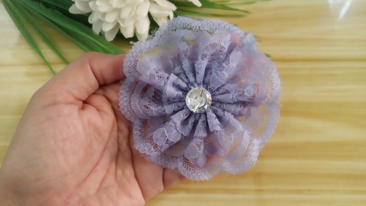 РУКОВОДСТВО СУПЕР ПРОСТО КАК СДЕЛАТЬ БАНТ ИЗ КРУЖЕВА 🎀 БАНТ С КРУЖЕВОМ САМ 🧡
