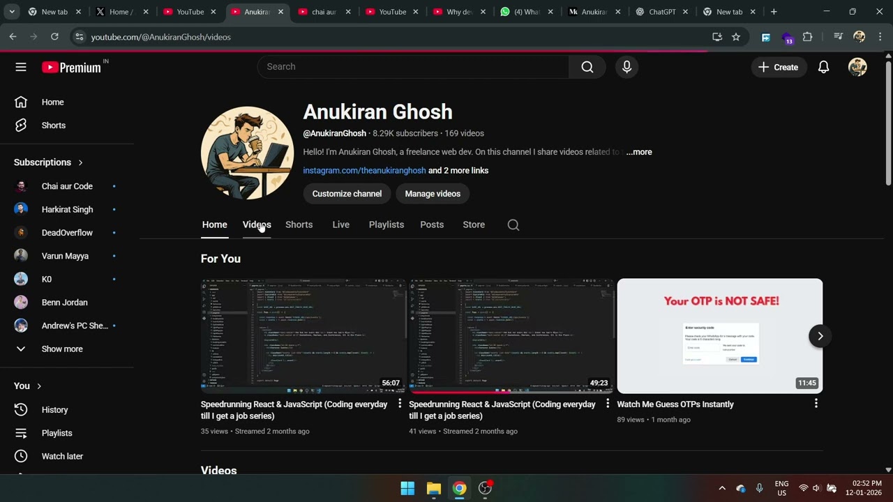 Обновление канала 2026