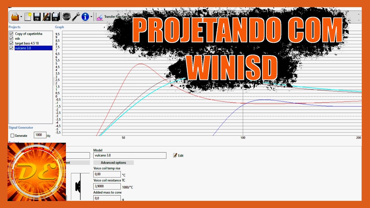 WinISD para caixa de som | HENRIQUE SANTOS - SOM E PROJETOS