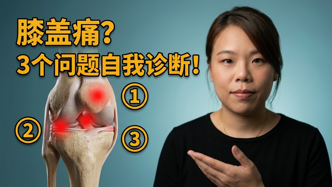 膝盖痛为什么｜3个问题教你自我判断