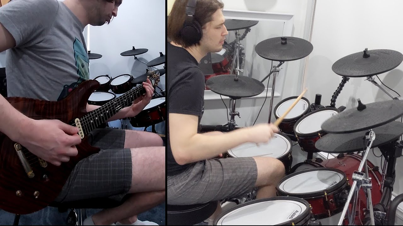When The Moment's Gone- SikTh guitar and drum cover