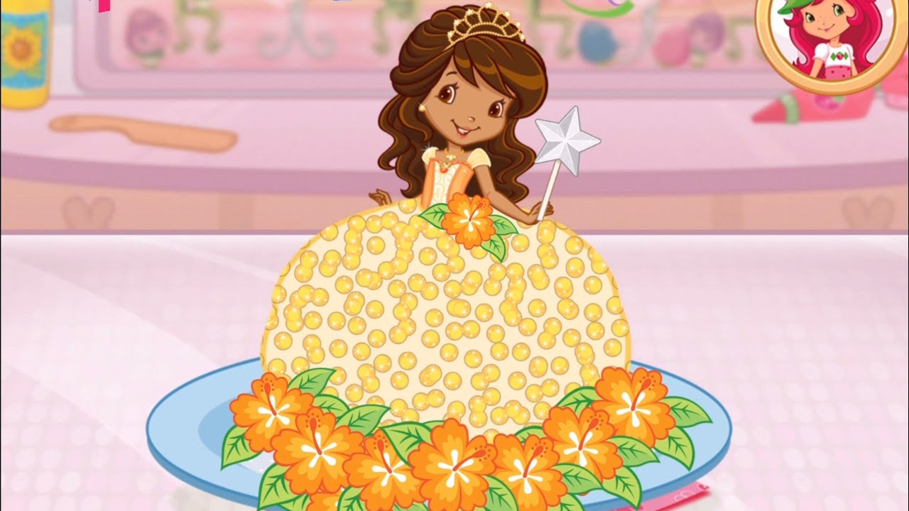 Strawberry Shortcake Bake Shop - Orange Blossom Princess Cake 2 - Fun Cooking Gameplay
