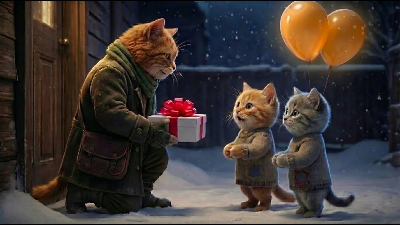 Homeless kitten got the best surprise on her birthday... Then a miracle happened ❄️😿