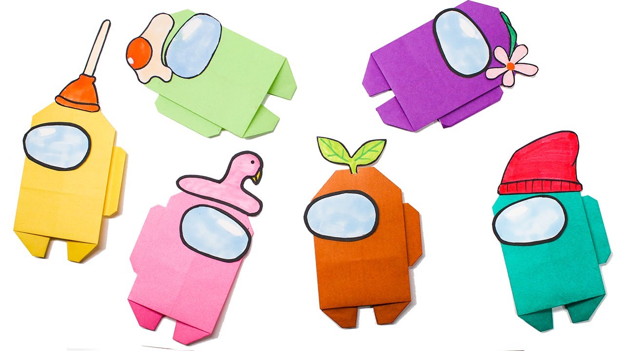 Origami AMONG US step by step || How to craft Among Us