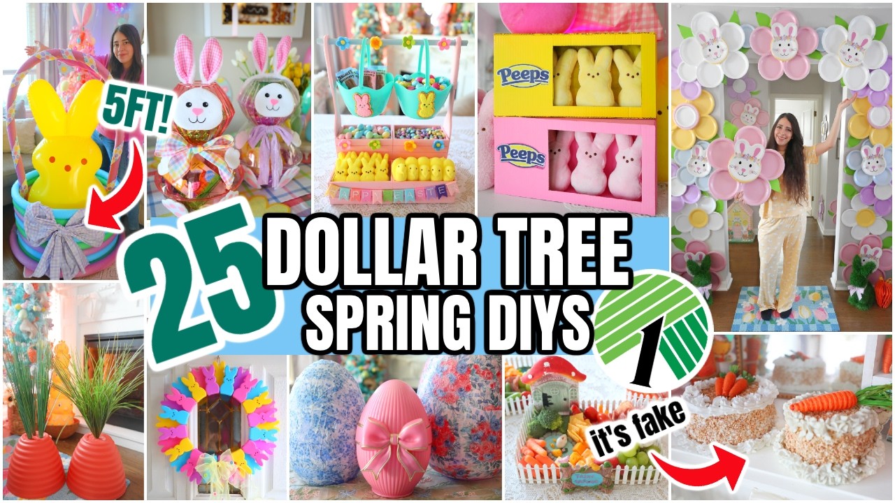 25 DOLLAR TREE DIYs For EASTER that don't look cheap & are Budget Friendly! 🐰