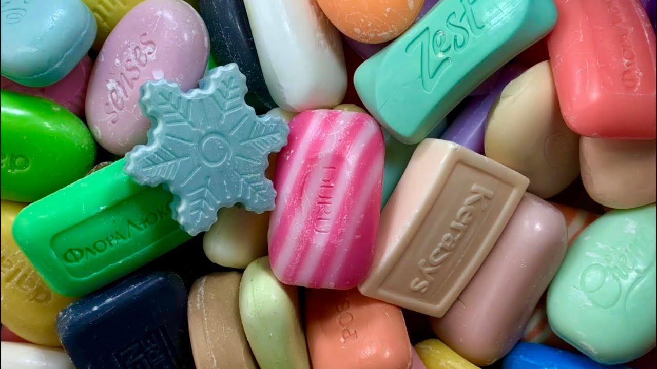 ASMR SOAP/Dry Soap carving/relaxing sounds *no talking* | Satisfying ASMR video! Soap cutting! 💙💛