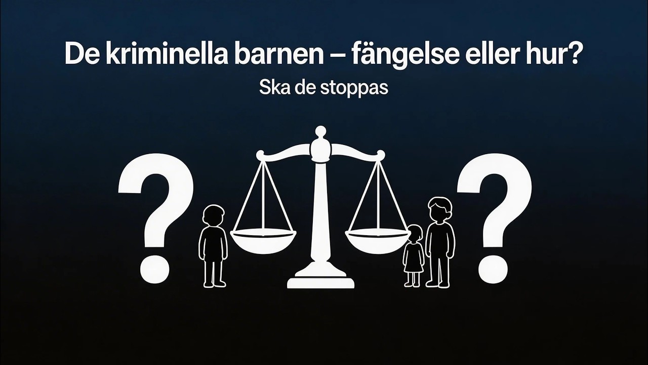 De kriminella barnen - Fängelse eller hur? ska de förändras