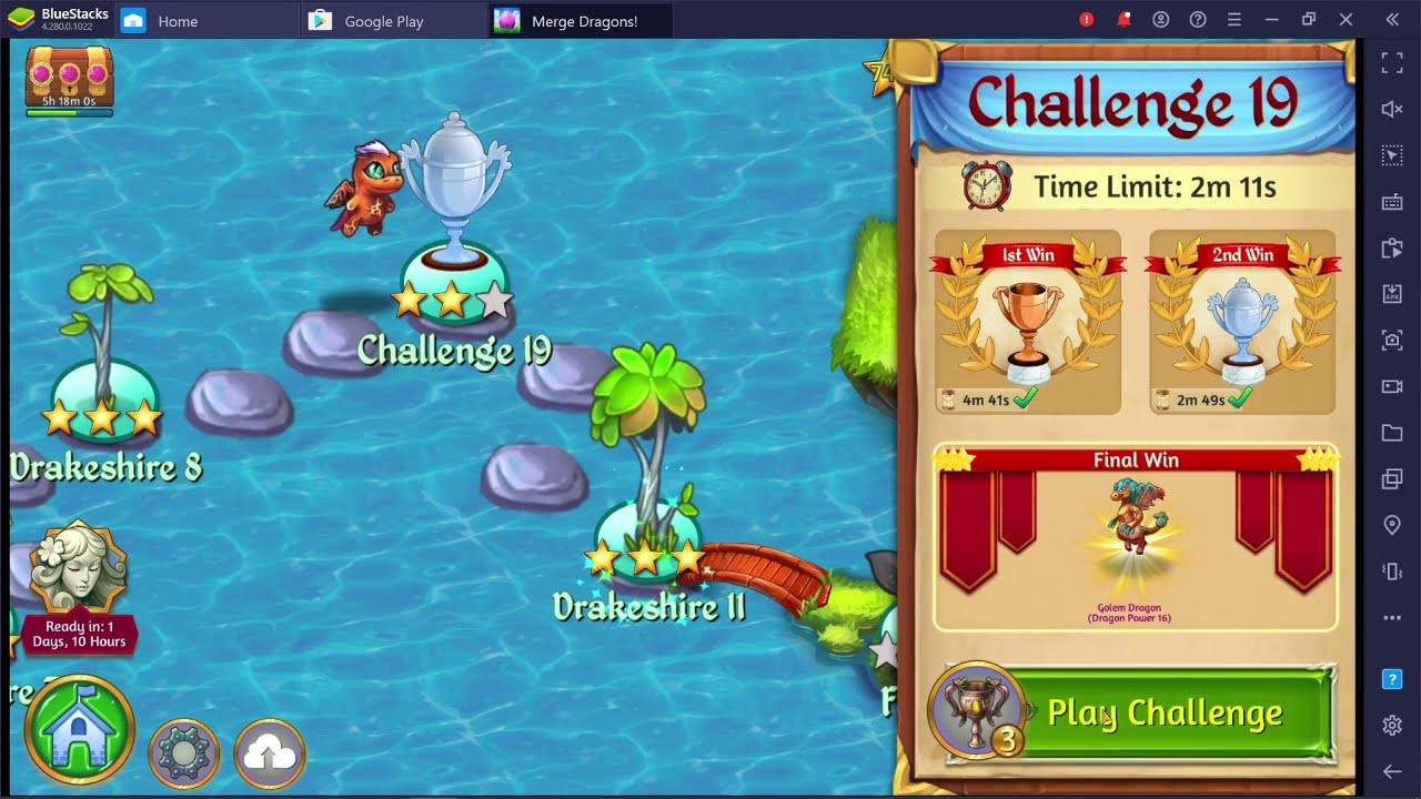 Merge Dragons - How to Complete Challenge 19 in 15 seconds or Less!
