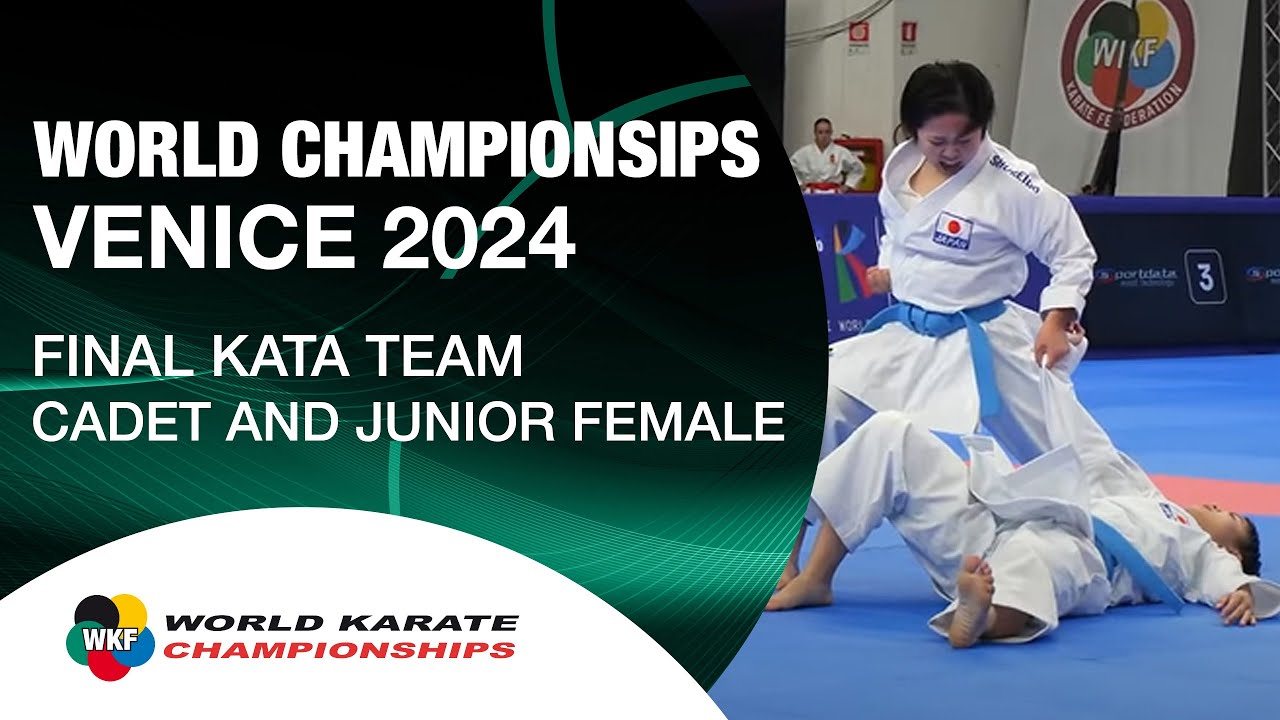 JAPAN | TEAM KATA CADET AND JUNIOR FEMALE FINAL | JAPAN VS SPAIN | WORLD KARATE FEDERATION