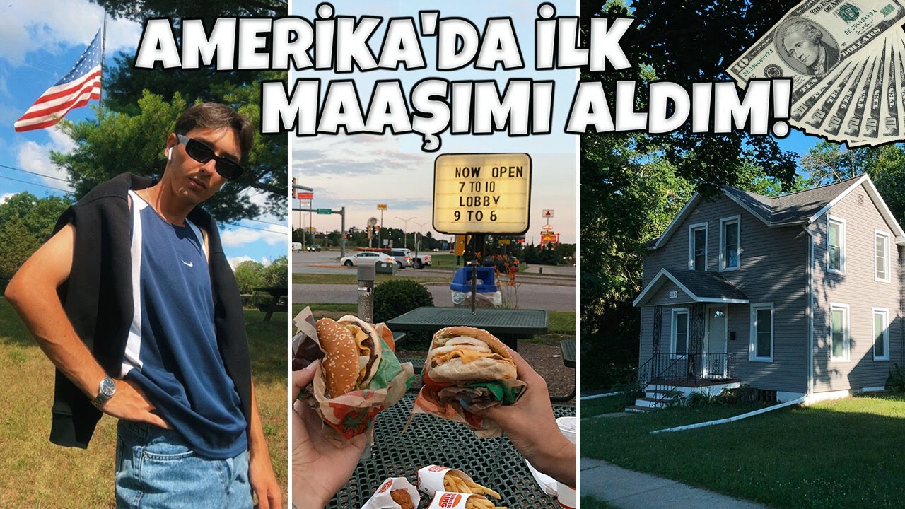 AMERİKA VLOG! İlk Maaşım, Work and Travel 2022, Ev Turu, Amerika'da Yaşam, Wat 2022, Wisconsin Dells