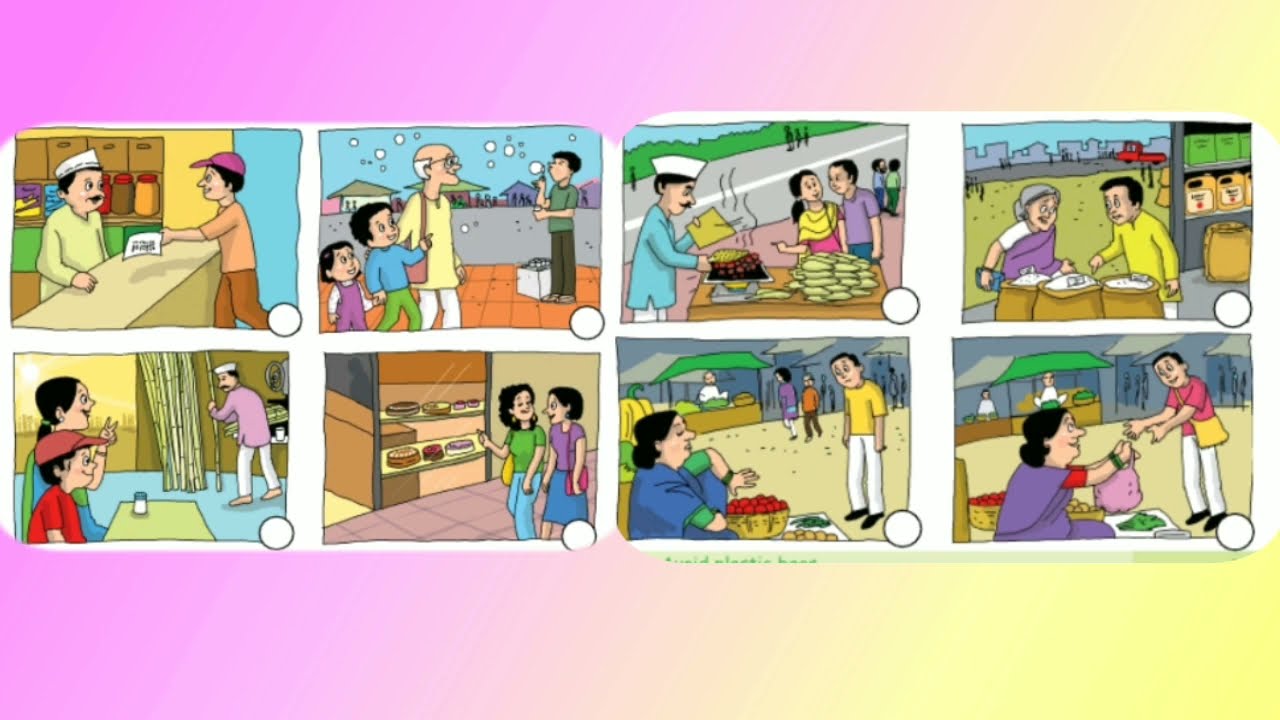 At the market | class 5 | Page no. 84 | My English book five | std 5th|