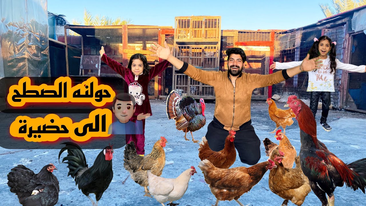 الصطح تحول الى مزرعة👨🏻‍🔧وكركت أم نعيم 🪺🥚