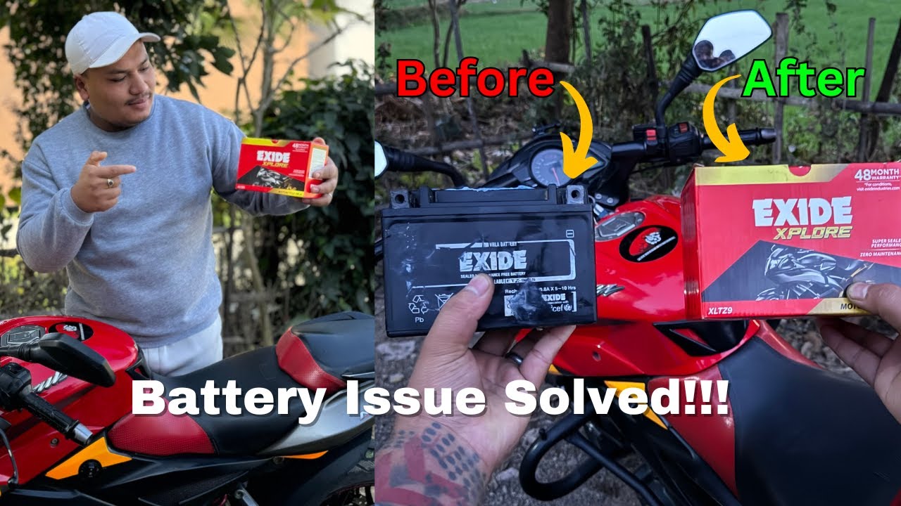 NS 200 Battery Problem & Solution | Best Battery for NS200 | EXIDE XPLORE(XLTZ9) | MotoVlog