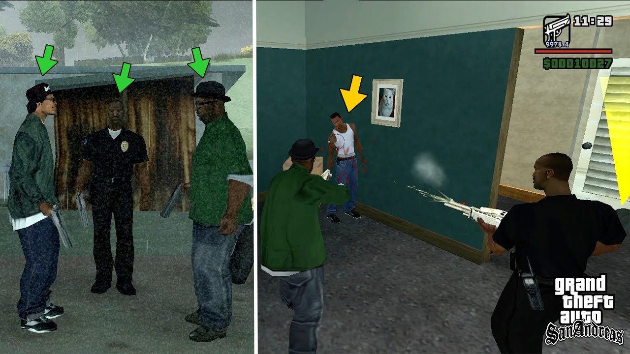 What Happened Ryder, Big Smoke and Tenpenny Jointly Killed CJ and Sweet In GTA SA (Secret Ending)