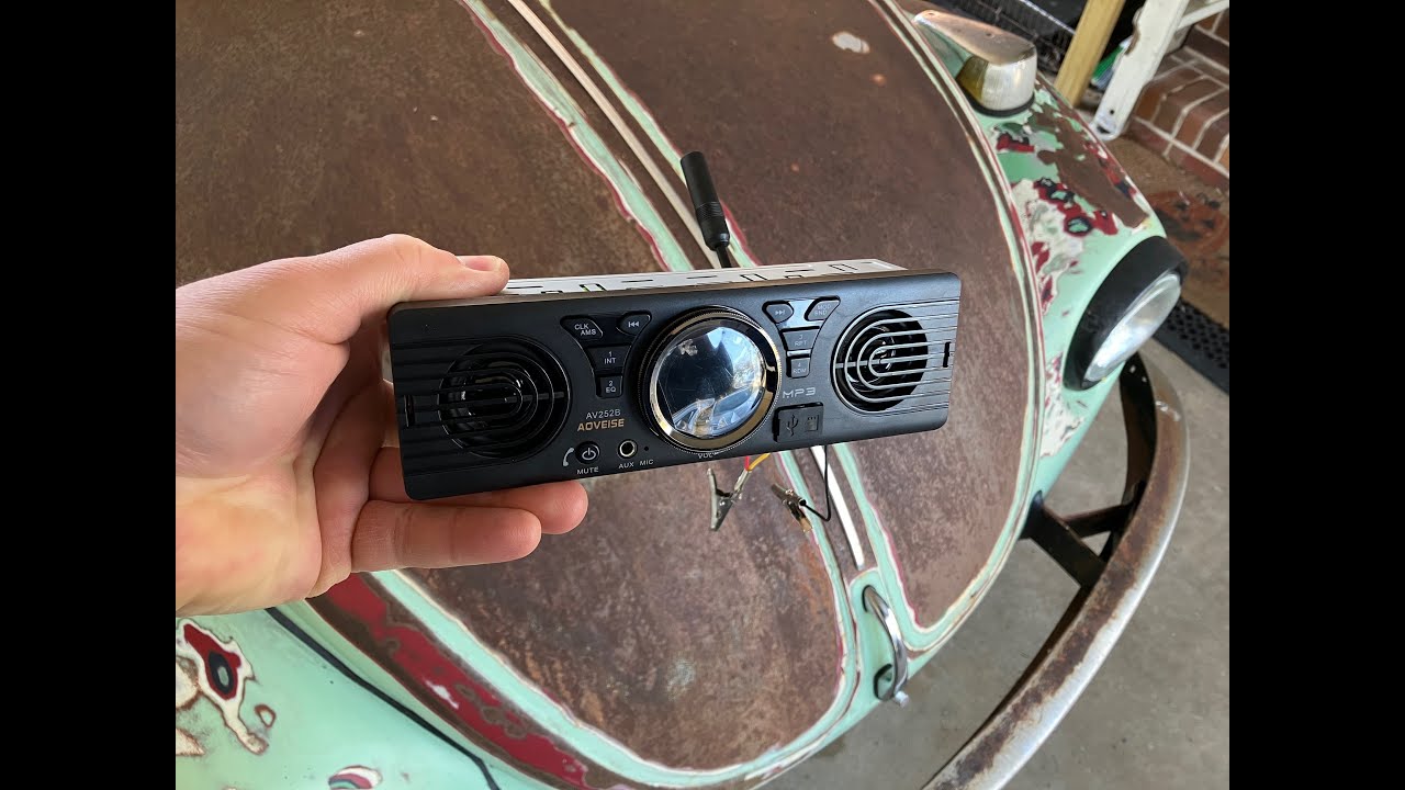 A car radio with built-in speakers?