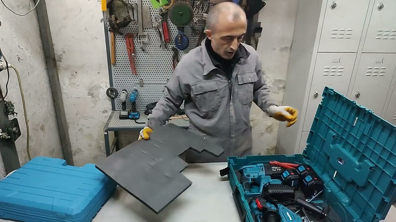 Markası bilinmeyen Makita Bosch'a Benzer Akülü Hilti dekupaj matkap Seti