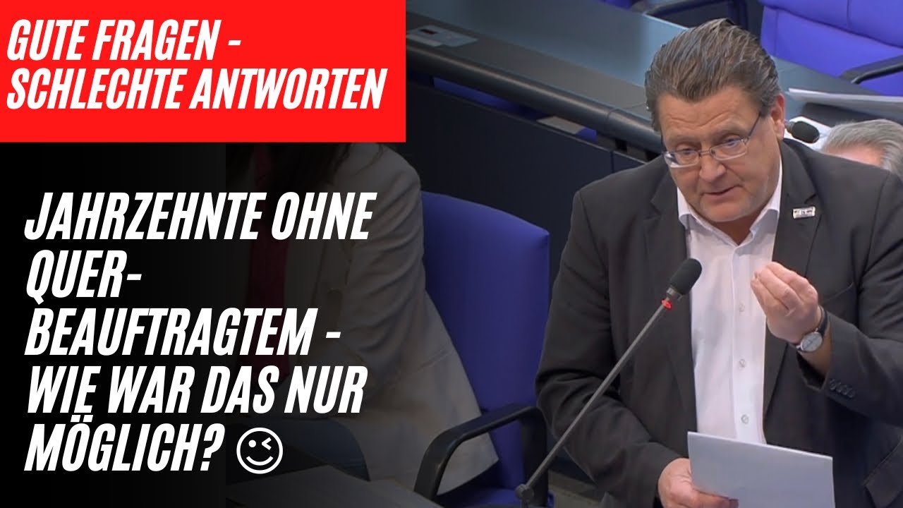 Jahrzehnte ohne Querbeauftragtem - wie war das nur m&ouml;glich? (Gute Fragen - schlechte Antworten)