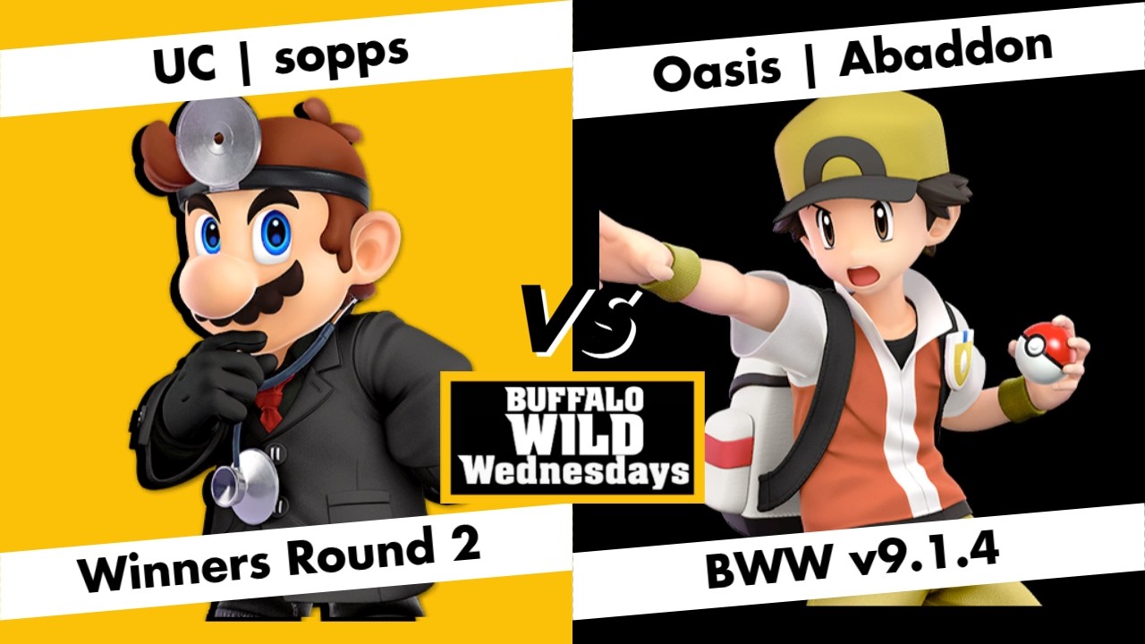 Buffalo Wild Wednesdays v9.1.4  - Winners Round 2 - sopps (Dr. Mario) vs. Abaddon (Pokemon Trainer)