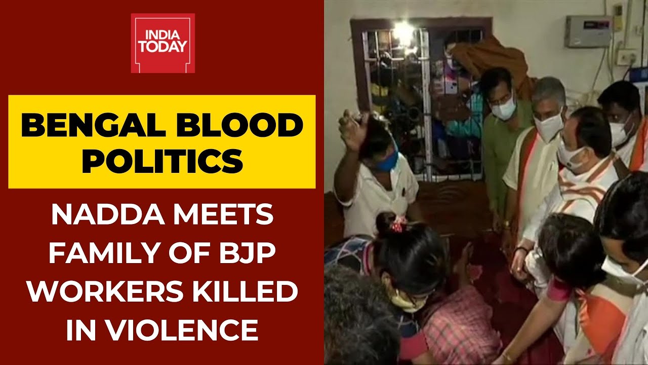West Bengal Blood Politics: JP Nadda Meets Kin Of BJP Workers Killed In Violence