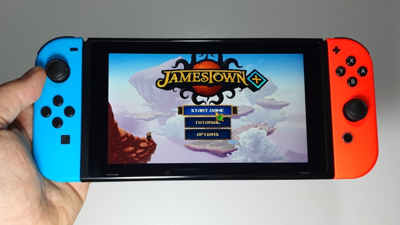 Jamestown+ Nintendo Switch handheld gameplay